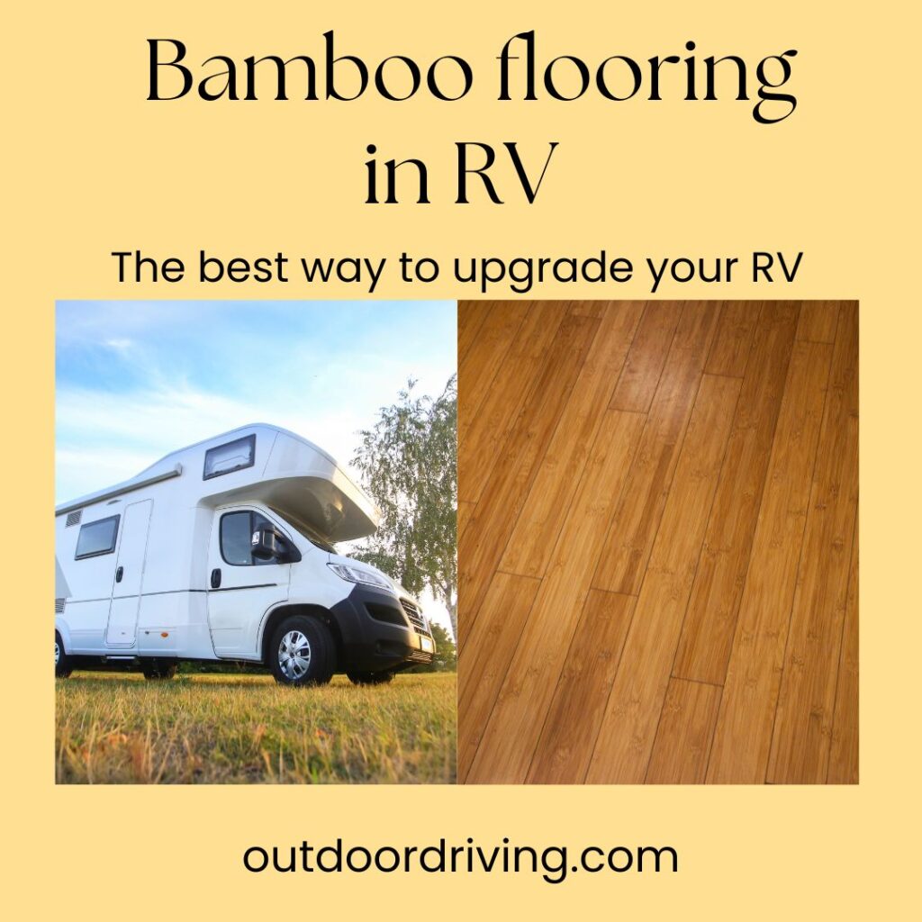 Bamboo flooring in RV