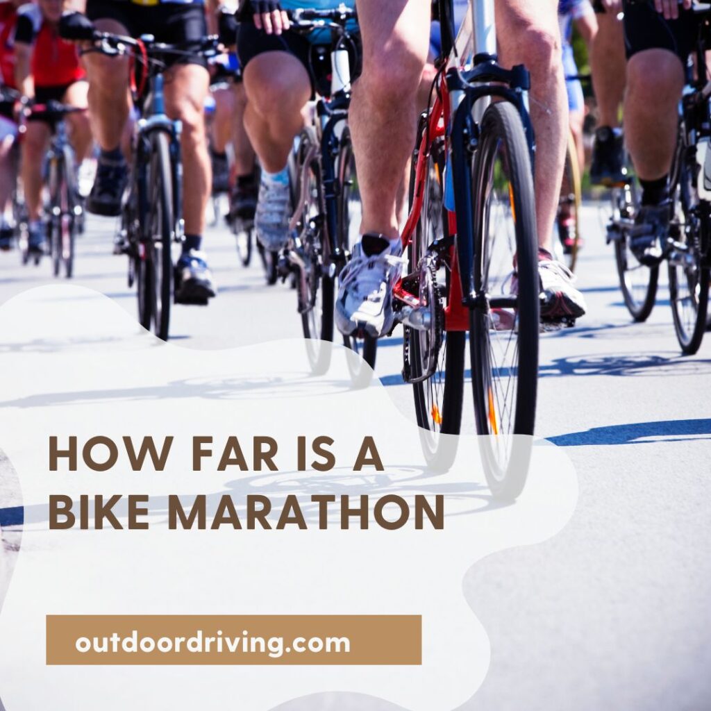 How far is a bike marathon