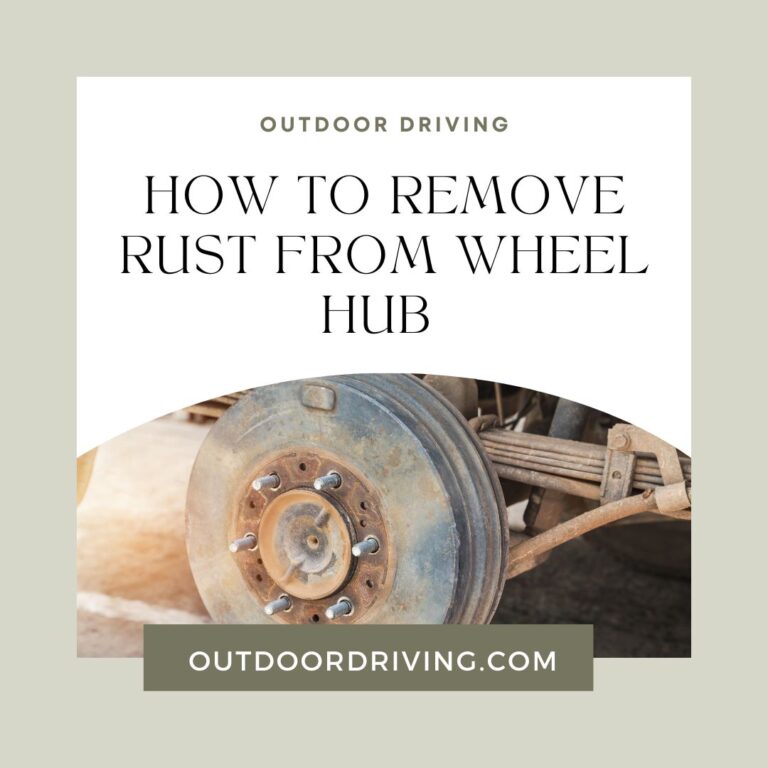 How to remove rust from wheel hub