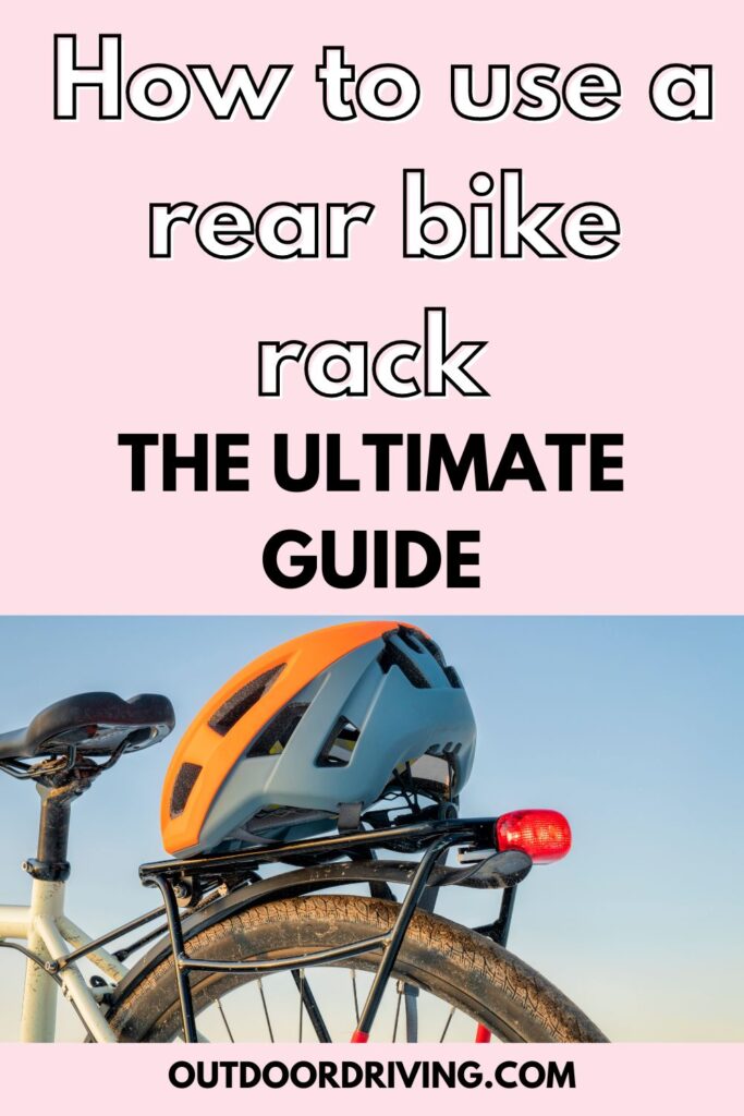 How to use a rear bike rack