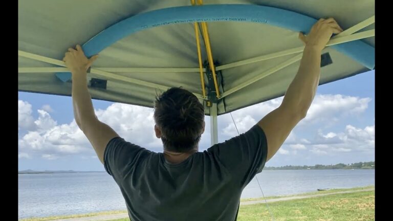 How to Keep Water from Pooling on Canopy