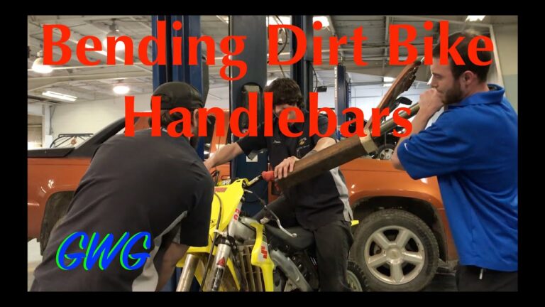 How to Bend Dirt Bike Handlebars Back