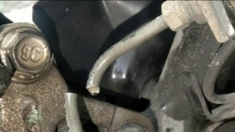 What Does a Cut Brake Line Look Like
