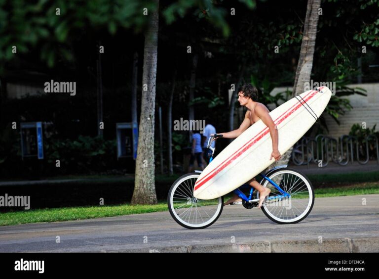 How to Carry Surfboard on Bike