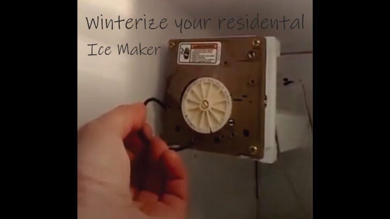 How to Winterize Rv Refrigerator Ice Maker