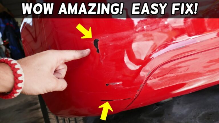 How to Fix Paint Chips on Car Bumper