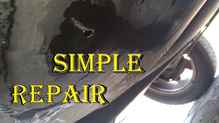 How to Patch a Gas Tank Hole