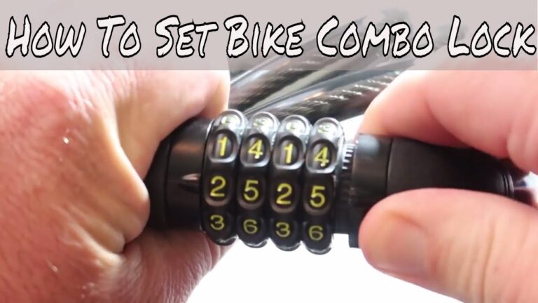 How to Set Combination Lock for Bike