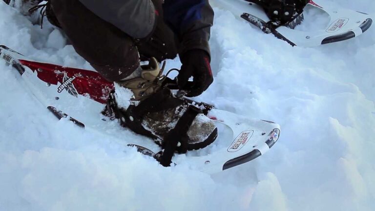 How to Put on Snowshoes