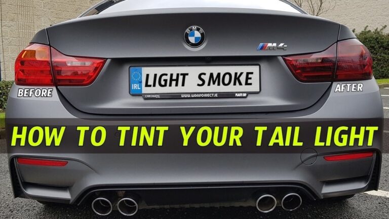How to Smoke Tail Lights