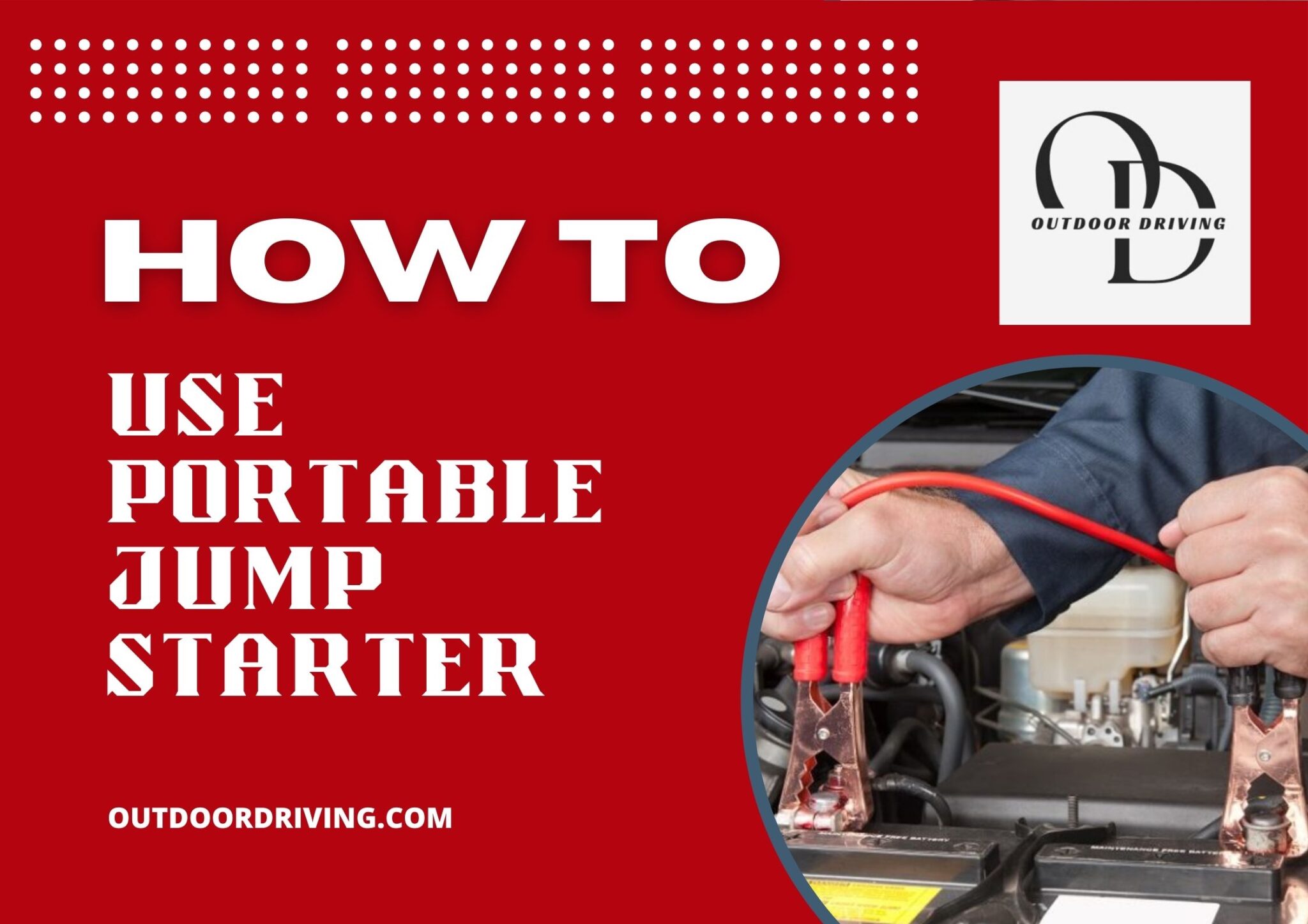 How to Use Portable Jump Starter - Outdoor Driving