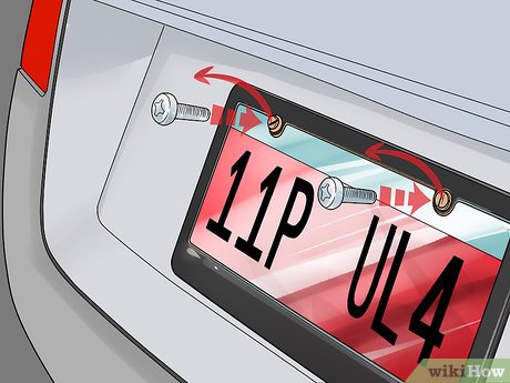 How to Detach License Plate